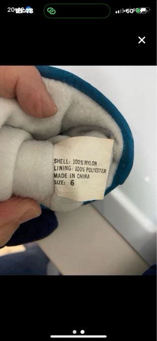 Guantes de esquí T.6 Azul/Morado