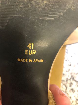 Sandalias Daria Barbieri Doradas Tacon