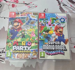 Mario Party Superstars PRECINTADO y Mario Wonder