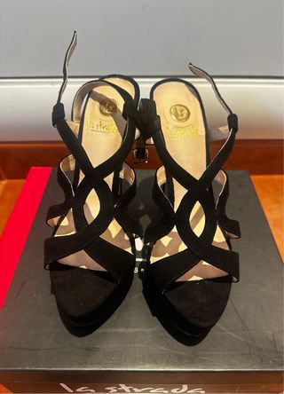 Sandalias La Strada Talla 37 Negras