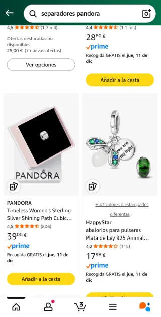 Pulsera Pandora Corazón y Abalorios Escucho oferta
