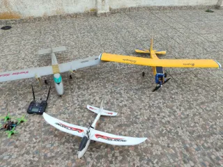 Aviones radiocontrol y dron