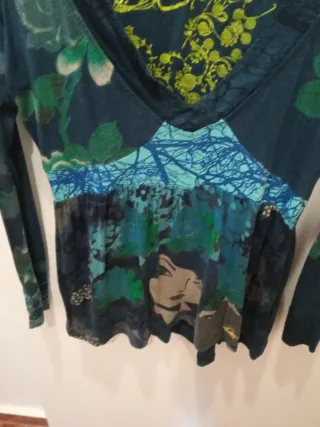 Camiseta Desigual Talla M Floral