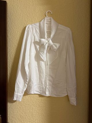 Camisa Molly Bracken Talla S Lazo Blanco