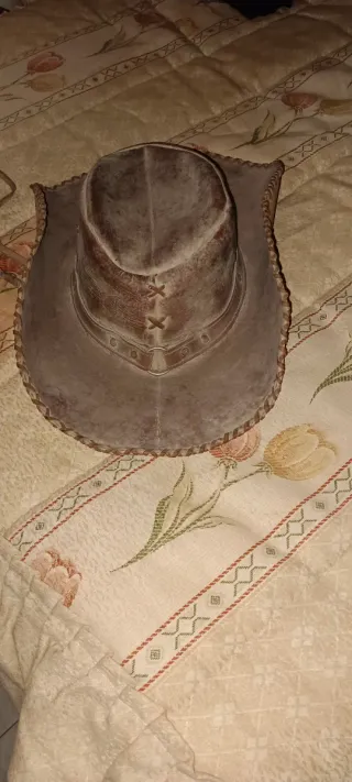 Sombrero Vaquero Cuero Marrón