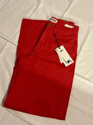 Calças Guess Vermelhas Novas - Tamanho 32 - Baggy