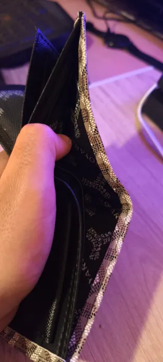 Portafoglio marrone beige