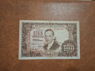 Billete 100 pesetas 1953 sin serie