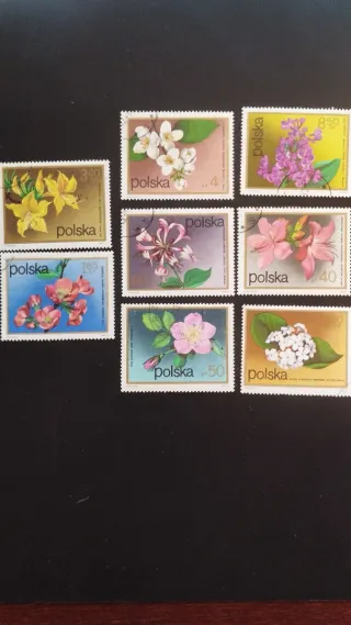 Sellos Polonia Flores - 1