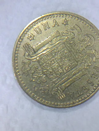 2 Monedas una Peseta Carlos I Rey 1975