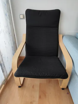 Sillón Poäng Ikea Negro