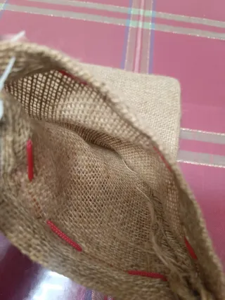 Sacco juta Befana feltro 30x22 cm