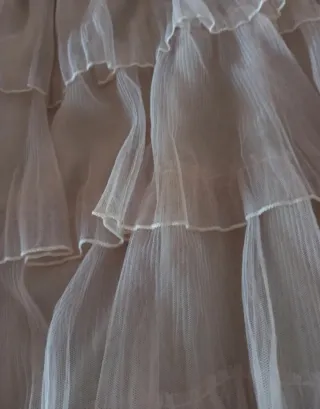 Falda tul volantes NKN NEKANE beige