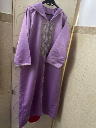 Chilaba Morada Talla Única