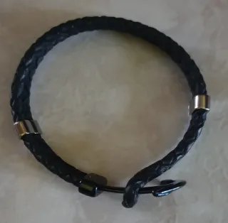 Bracciale in pelle Lotus Uomo Acciaio blu