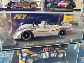 PORSCHE 908 1°ANIVERSARIO CROMO ED FLY SCALEXTRIC