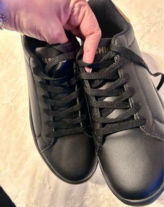 Scarpe unisex nere e oro