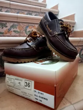 Mocasines chico Timberland Talla 36 Piel Napa Marr