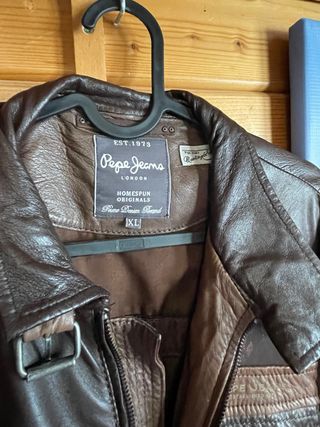 Chaqueta de Piel Pepe Jeans Talla XL