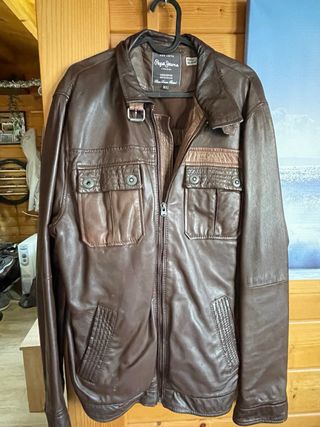 Chaqueta de Piel Pepe Jeans Talla XL