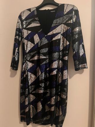 Vestido fiesta Desigual lentejuelas
