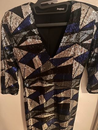 Vestido fiesta Desigual lentejuelas