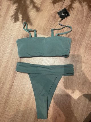 Conjunto Bikini Azul y verde