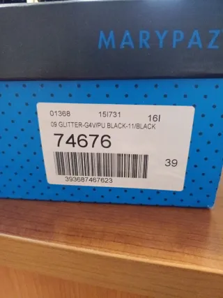 Zapatos tacón MARYPAZ negros talla 39