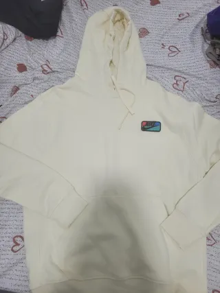 Felpa Nike Beige Logo Colori