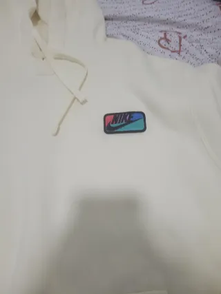 Felpa Nike Beige Logo Colori