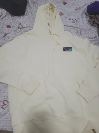 Felpa Nike Beige Logo Colori