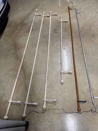 Bastoni per tende in legno e alluminio