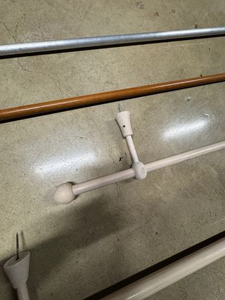 Bastoni per tende in legno e alluminio