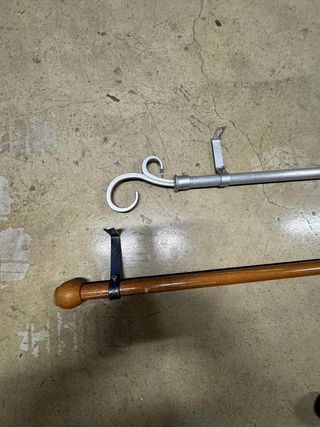 Bastoni per tende in legno e alluminio