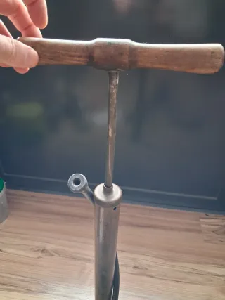 Inflador Bicicleta Antiguo Bronce