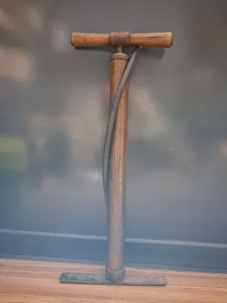 Inflador Bicicleta Antiguo Bronce