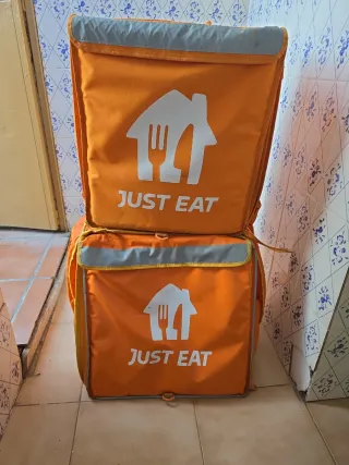 2 Bolsas Repartidor Just Eat Naranja