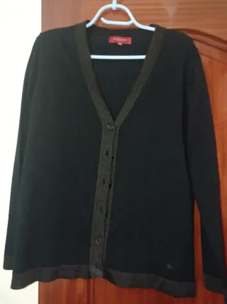 Cárdigan Burberry Negro Mujer Talla XL