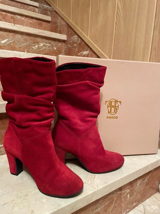Botines Fosco Rojos