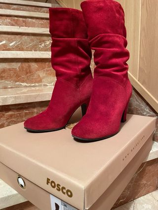 Botines Fosco Rojos