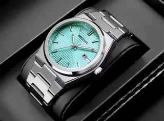 Reloj MEGIR Hombre Plata y Turquesa