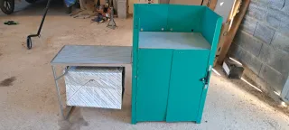 Mueble de cocina metálico