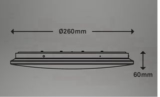 Plafoniera LED BRILO con sensore