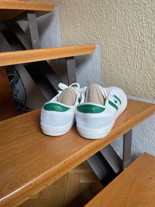 Zapatillas Lacoste Caballero Blancas y Verdes