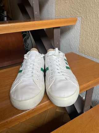 Zapatillas Lacoste Caballero Blancas y Verdes