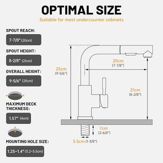 Rubinetto Cucina Nero Alta Pressione