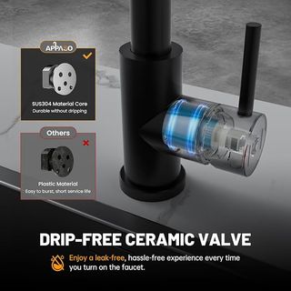 Rubinetto Cucina Nero Alta Pressione