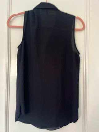 Blusa H&M Negra con Pedrería