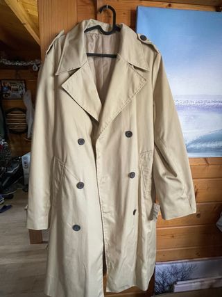 Gabardina hombre beige nueva