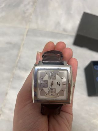 Reloj Quantum Cuadrado Correa Marrón